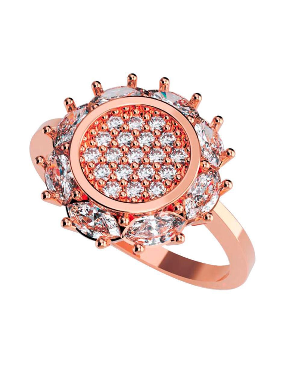 Anillo de compromiso de oro 14 k 1