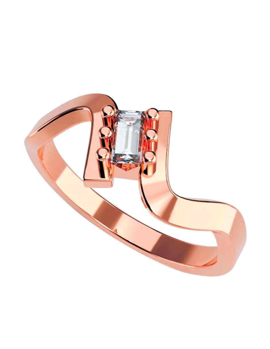 Anillo de compromiso de oro 14 k 1