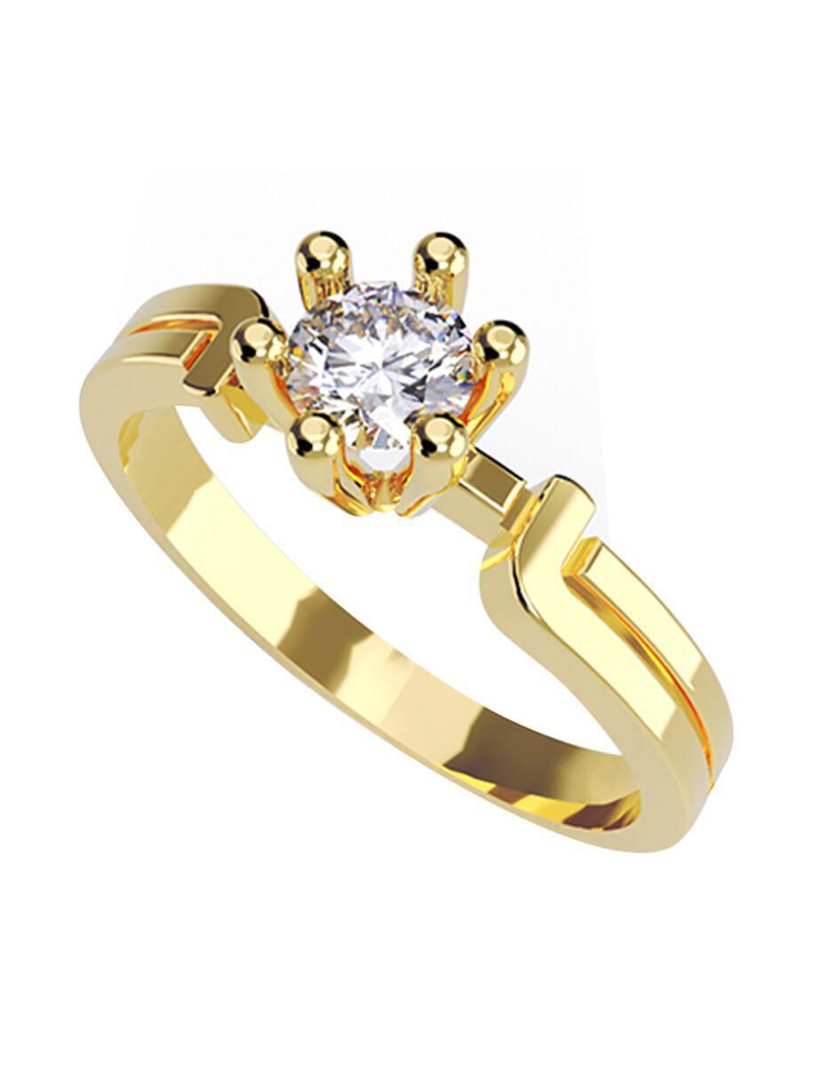 Anillo de compromiso de oro 14 k 1
