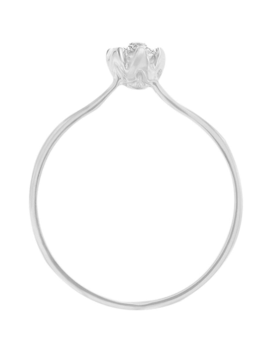 Solitario de oro 14 k Veronica diamante 2