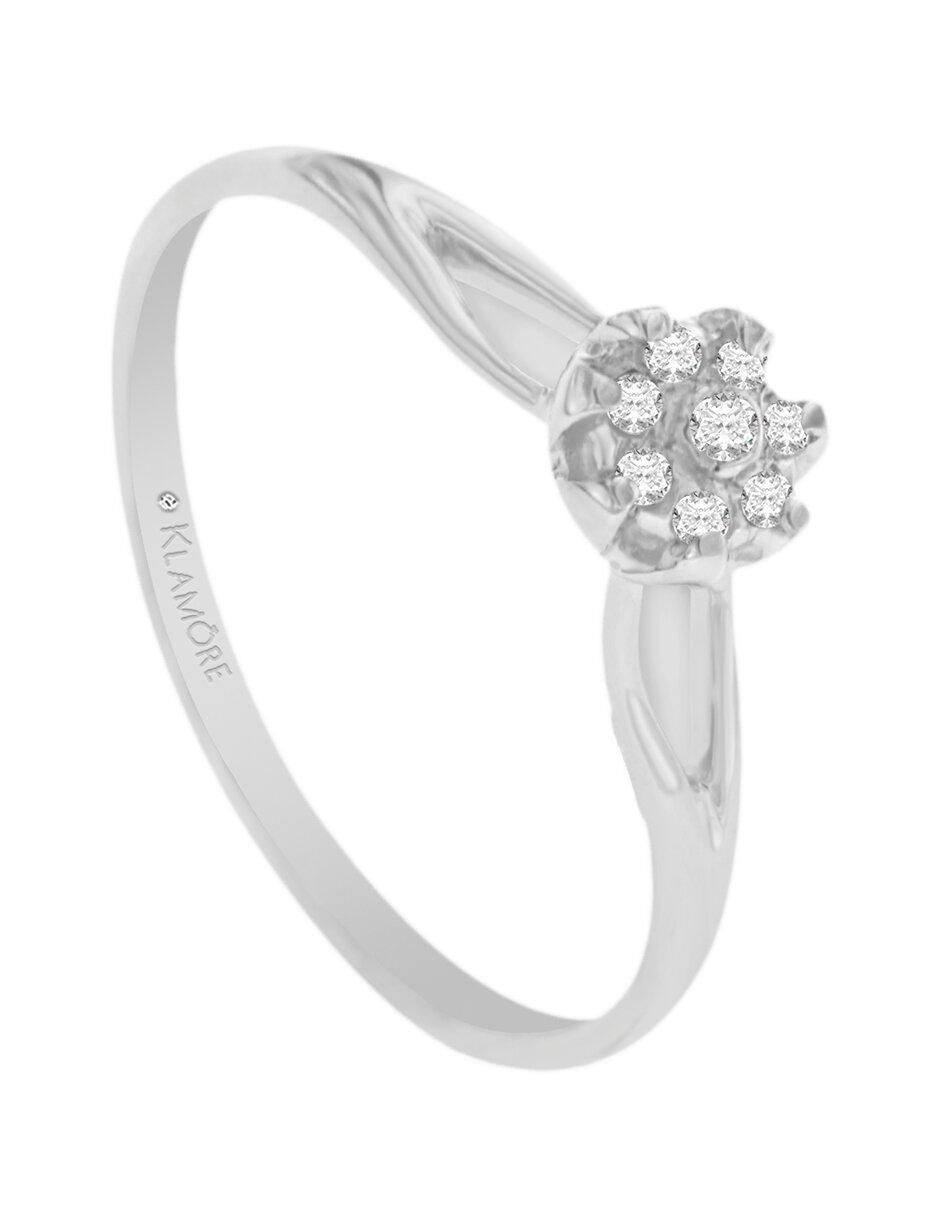 Solitario de oro 14 k Veronica diamante 3