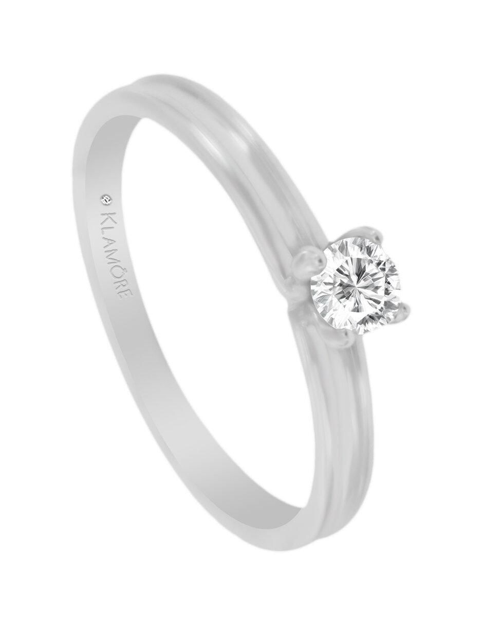 Solitario de oro 14 k Fatme diamante 3