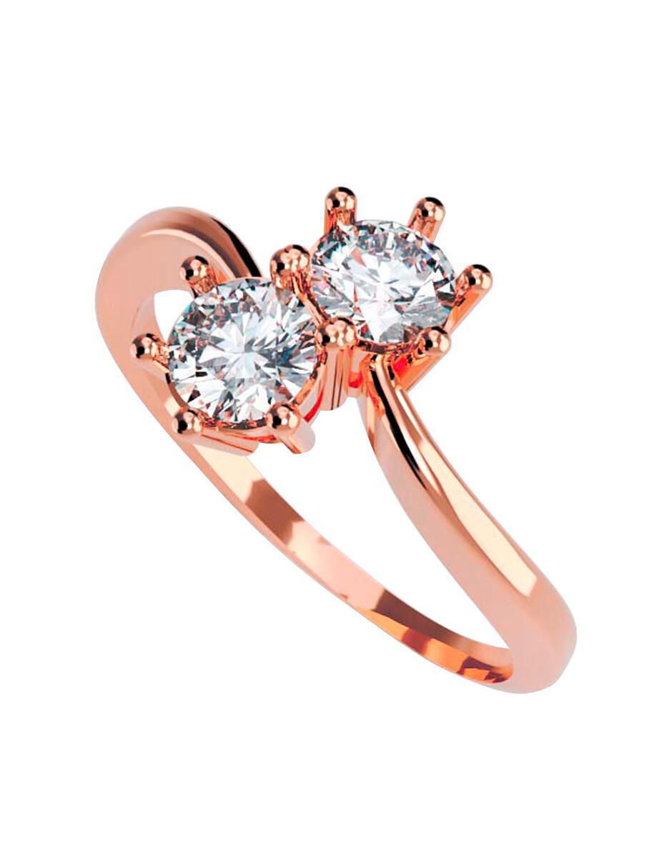 Anillo de compromiso de oro 14 k 1