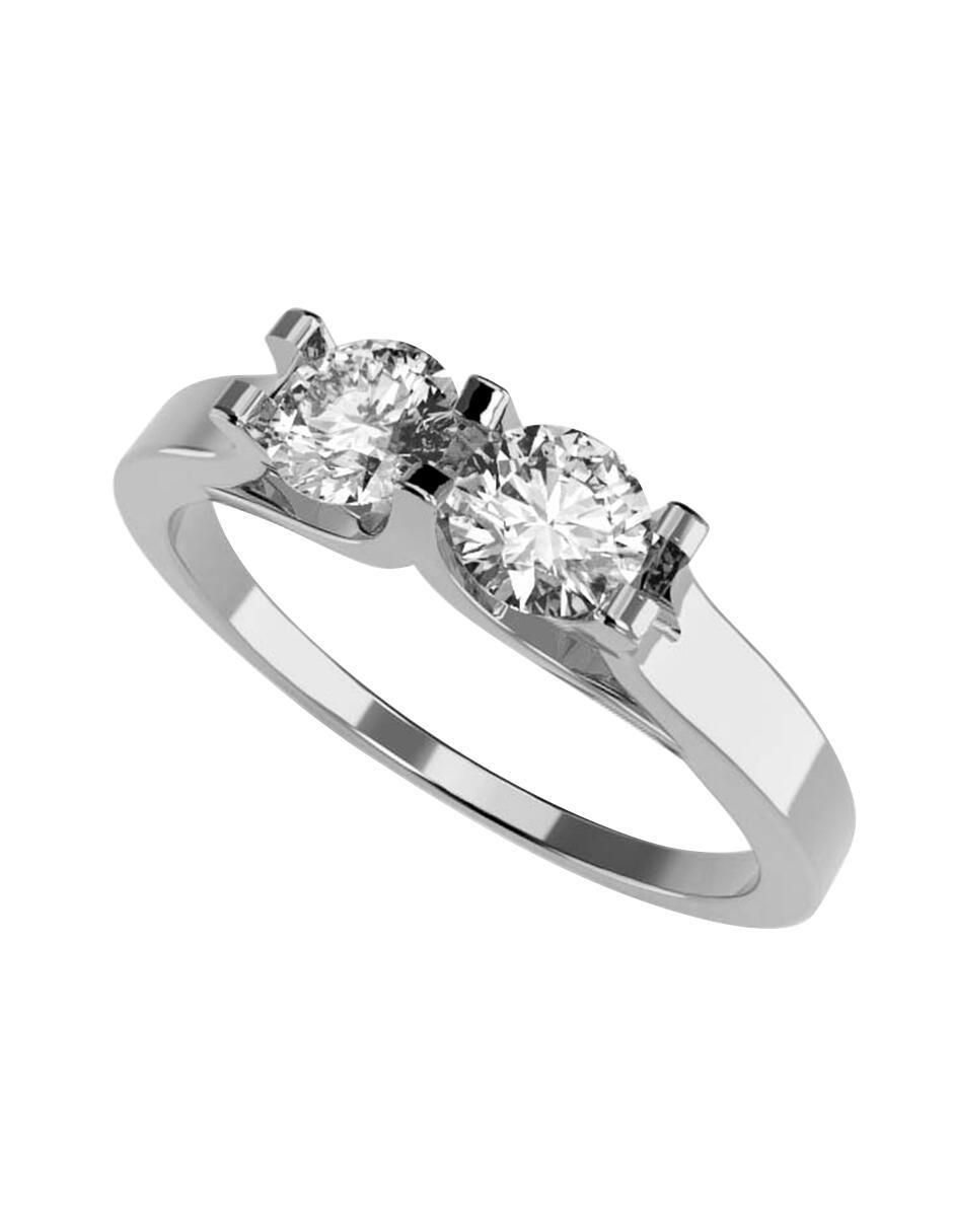 Anillo de compromiso de oro 14 k Amore Mio zirconia Liverpool