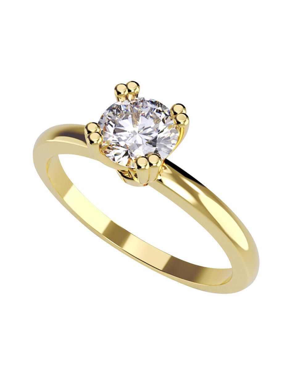 Anillo de compromiso de oro 14 k Amore Mio zirconia Liverpool