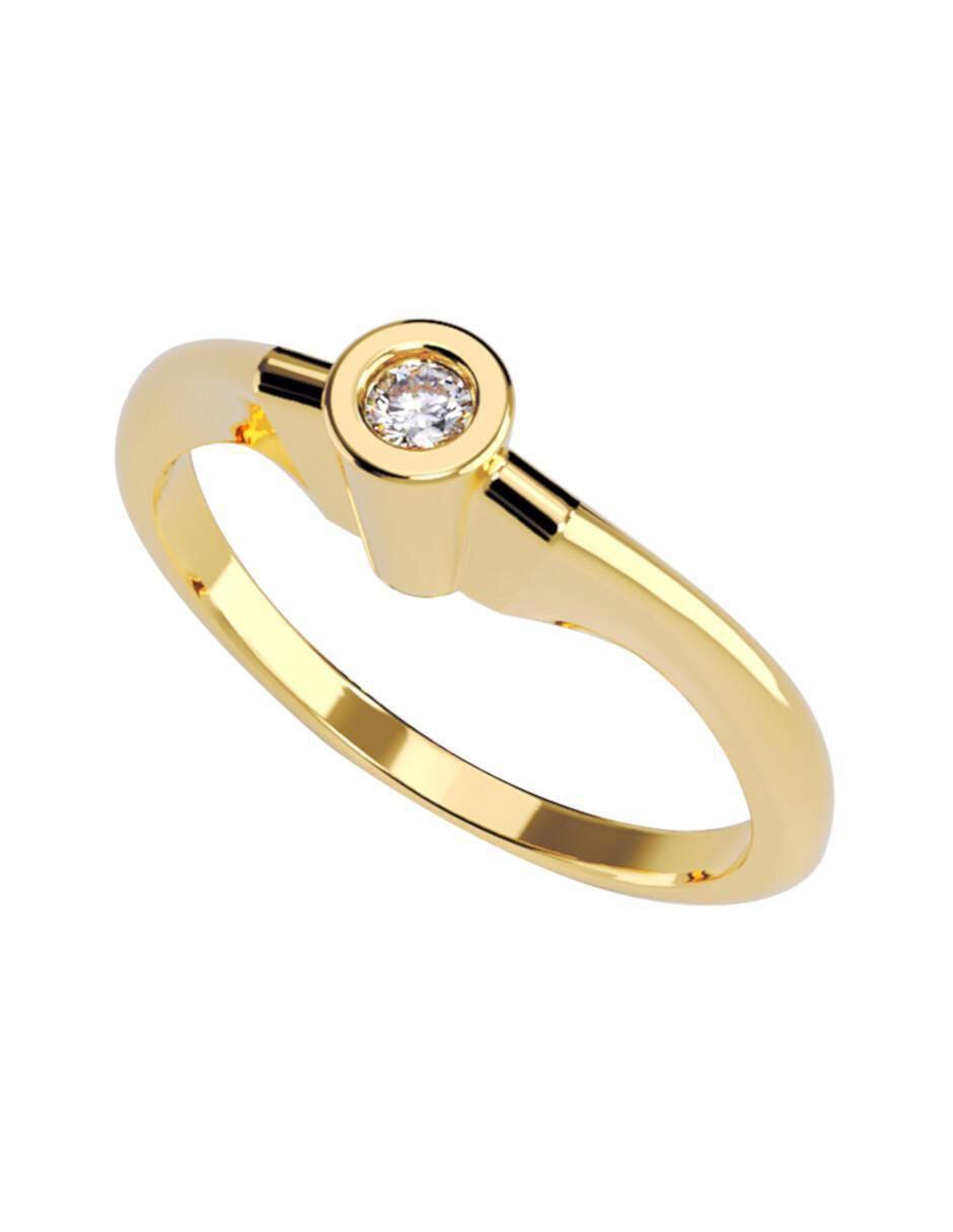 Anillo de compromiso de oro 14 k 1