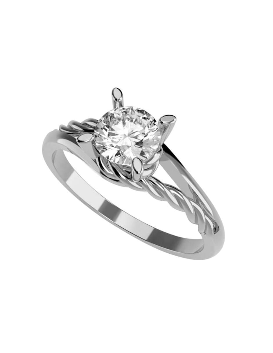 Anillo de compromiso de oro 14 k 1
