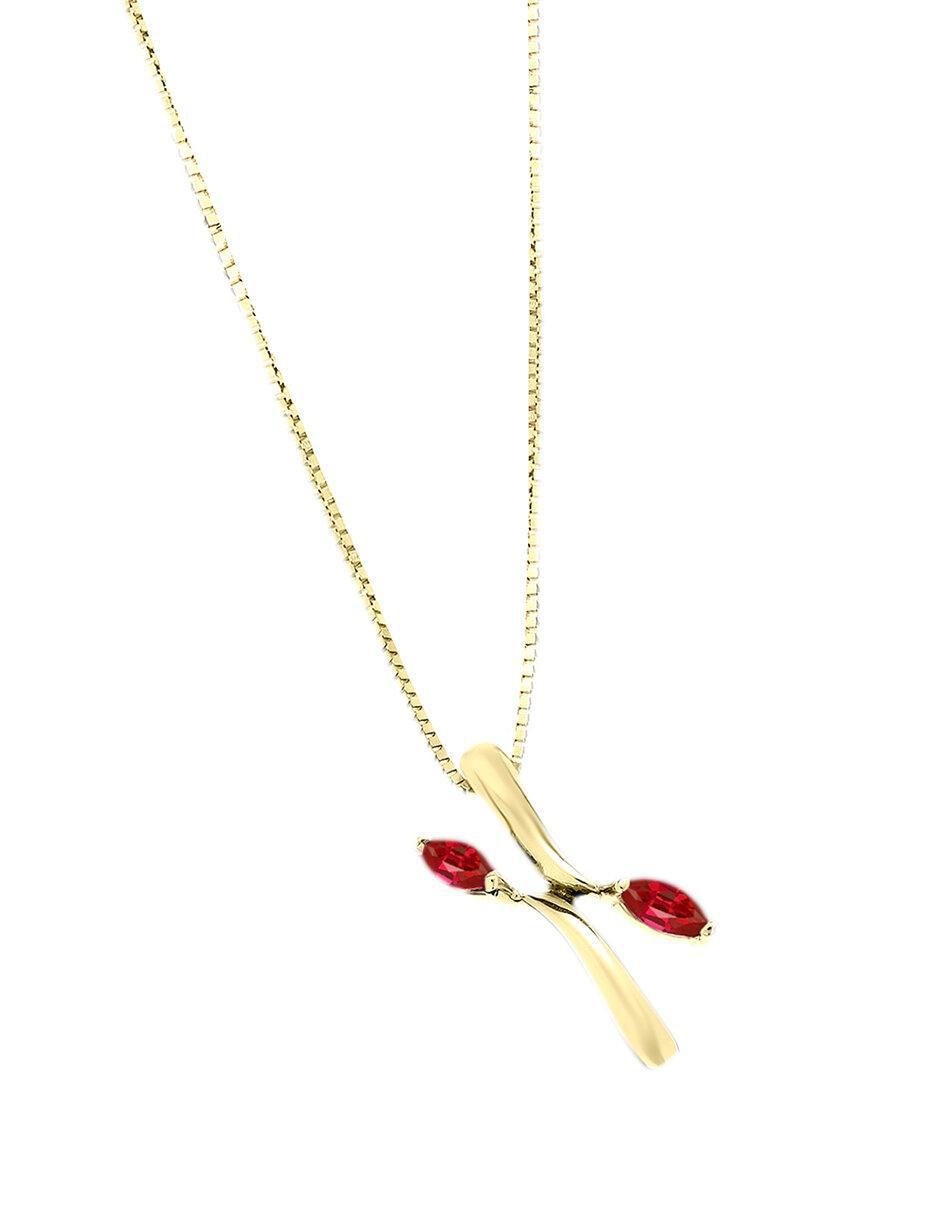 Colgante Y Dije de letra x danna de oro amarillo 14 K 2