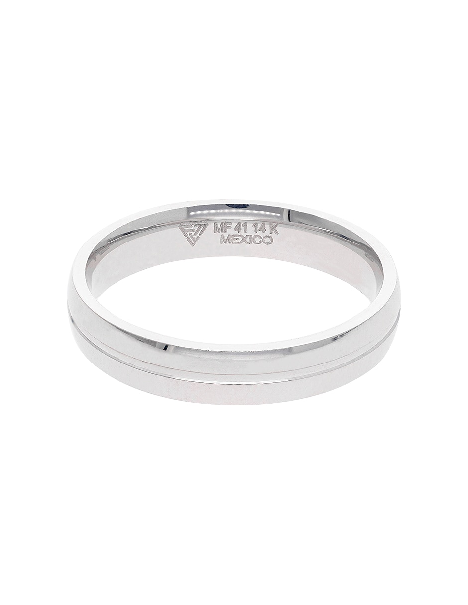 Argolla de oro blanco 14 k Argolla de oro blanco 14 k