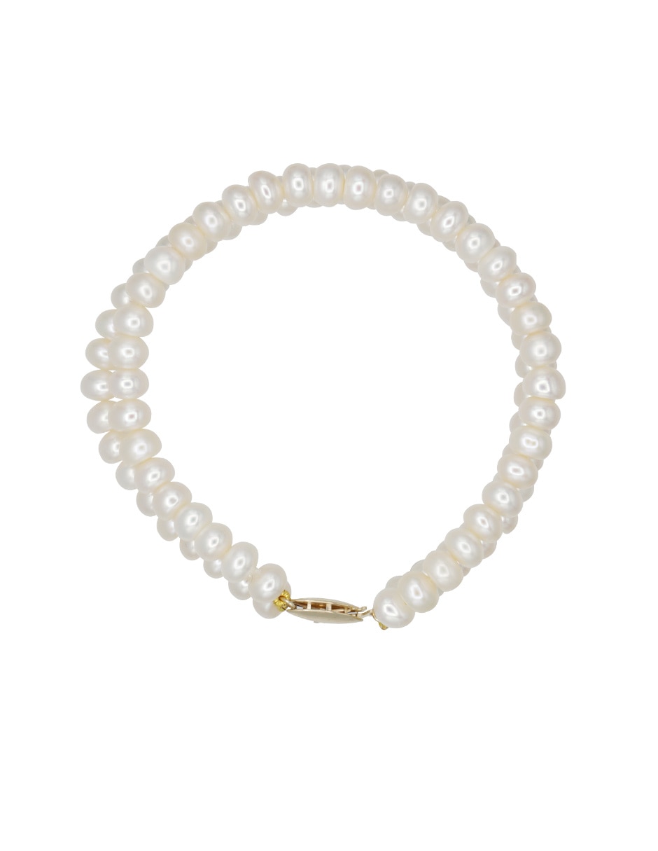 Pulsera de oro con perla 14 k 2