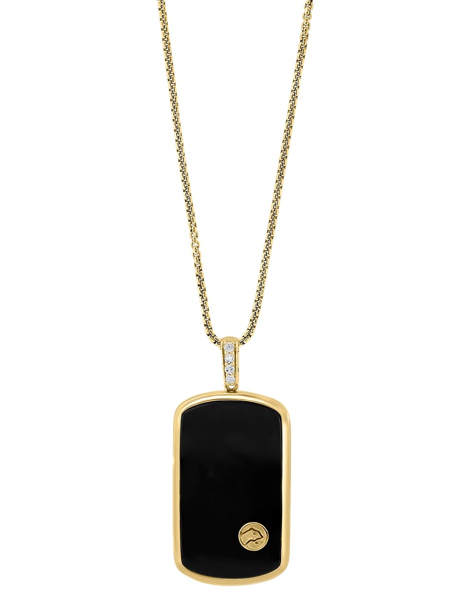 Collar con dije de oro amarillo 14 K