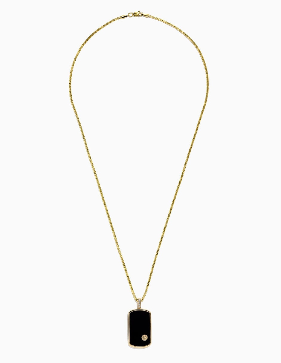 Collar con dije de oro amarillo 14 K 2