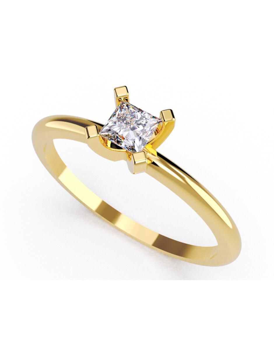 Anillo de compromiso de oro 14 k 1