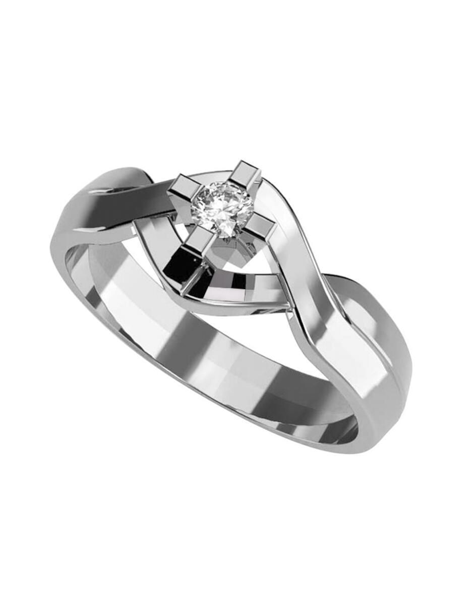 Anillo de compromiso de oro 14 k 1