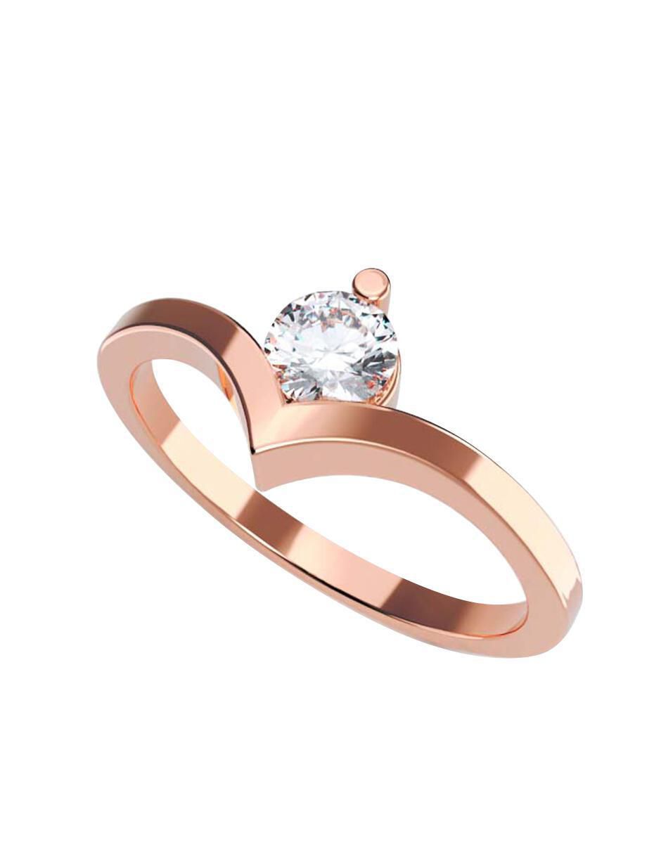 Anillo de compromiso de oro 14 k 1
