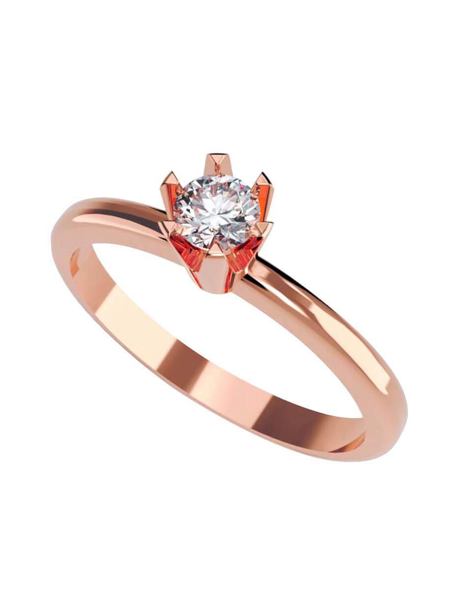 Anillo de compromiso de oro 14 k 1