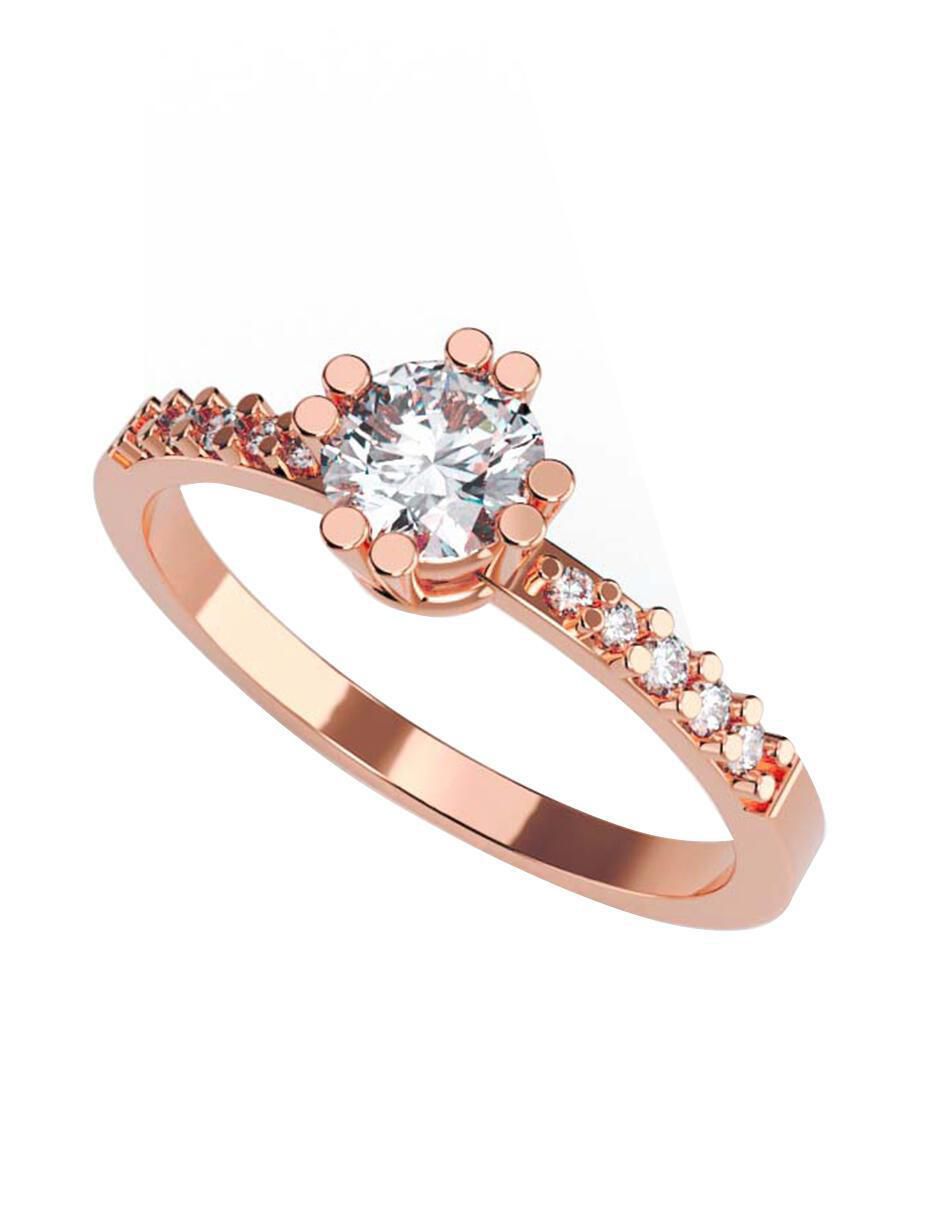 Anillo de compromiso de oro 14 k 1