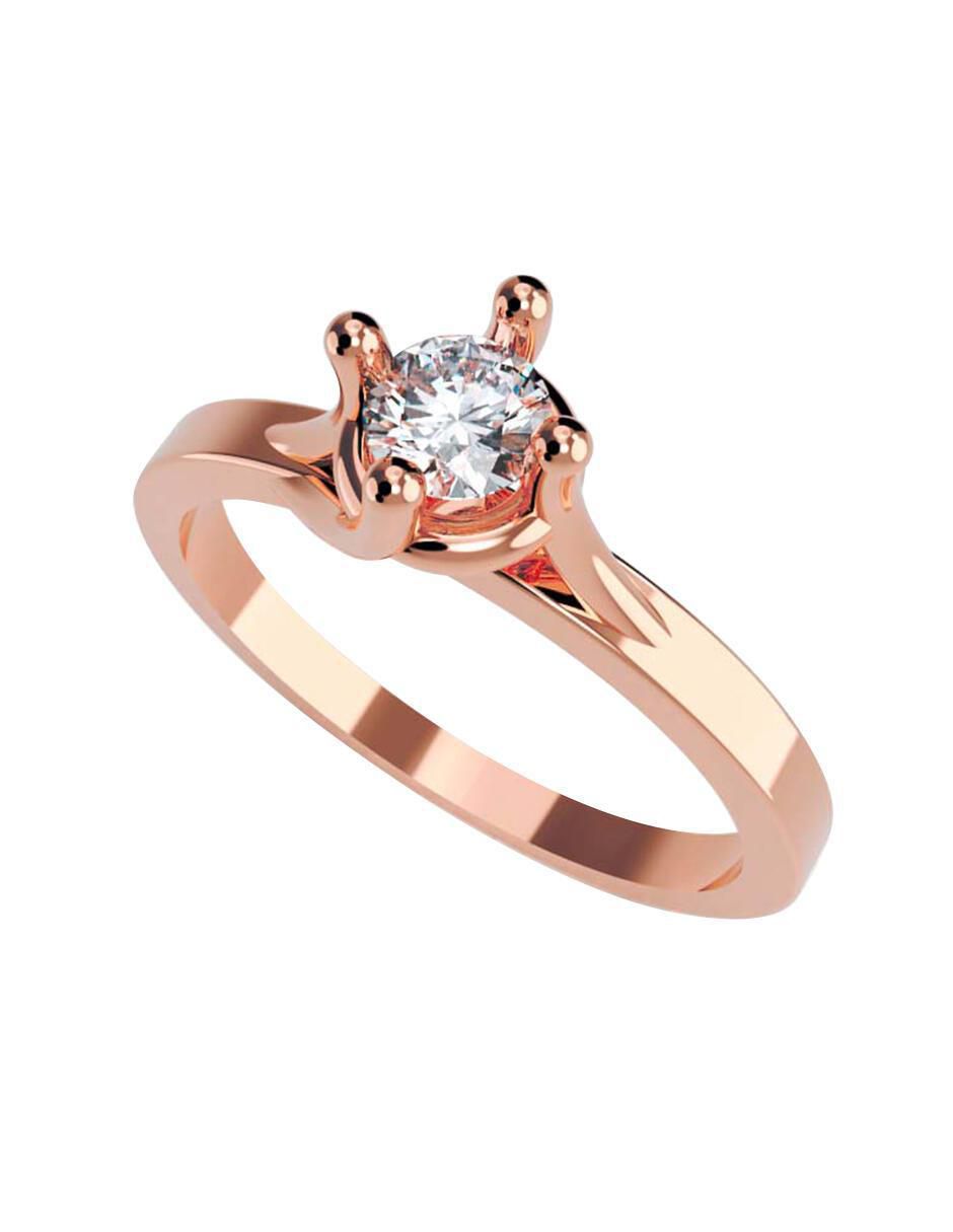Anillo de compromiso de oro 14 k 1