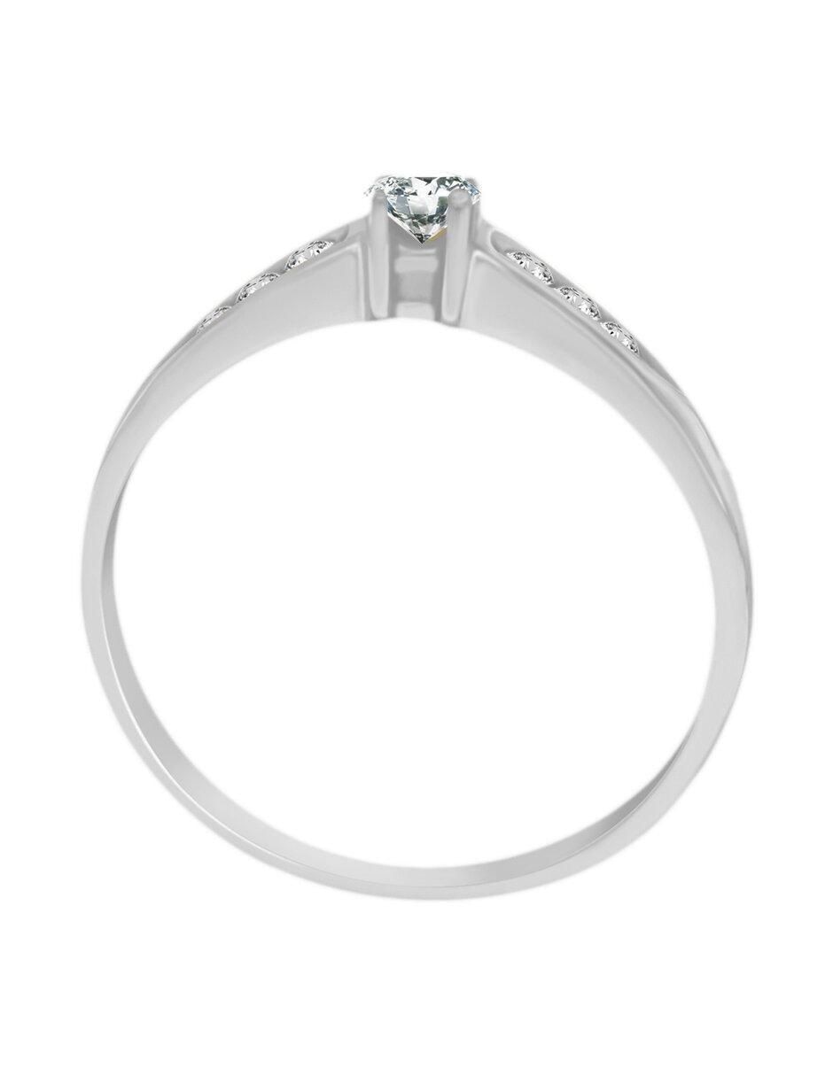 Solitario de oro 14 k Keily diamante 2