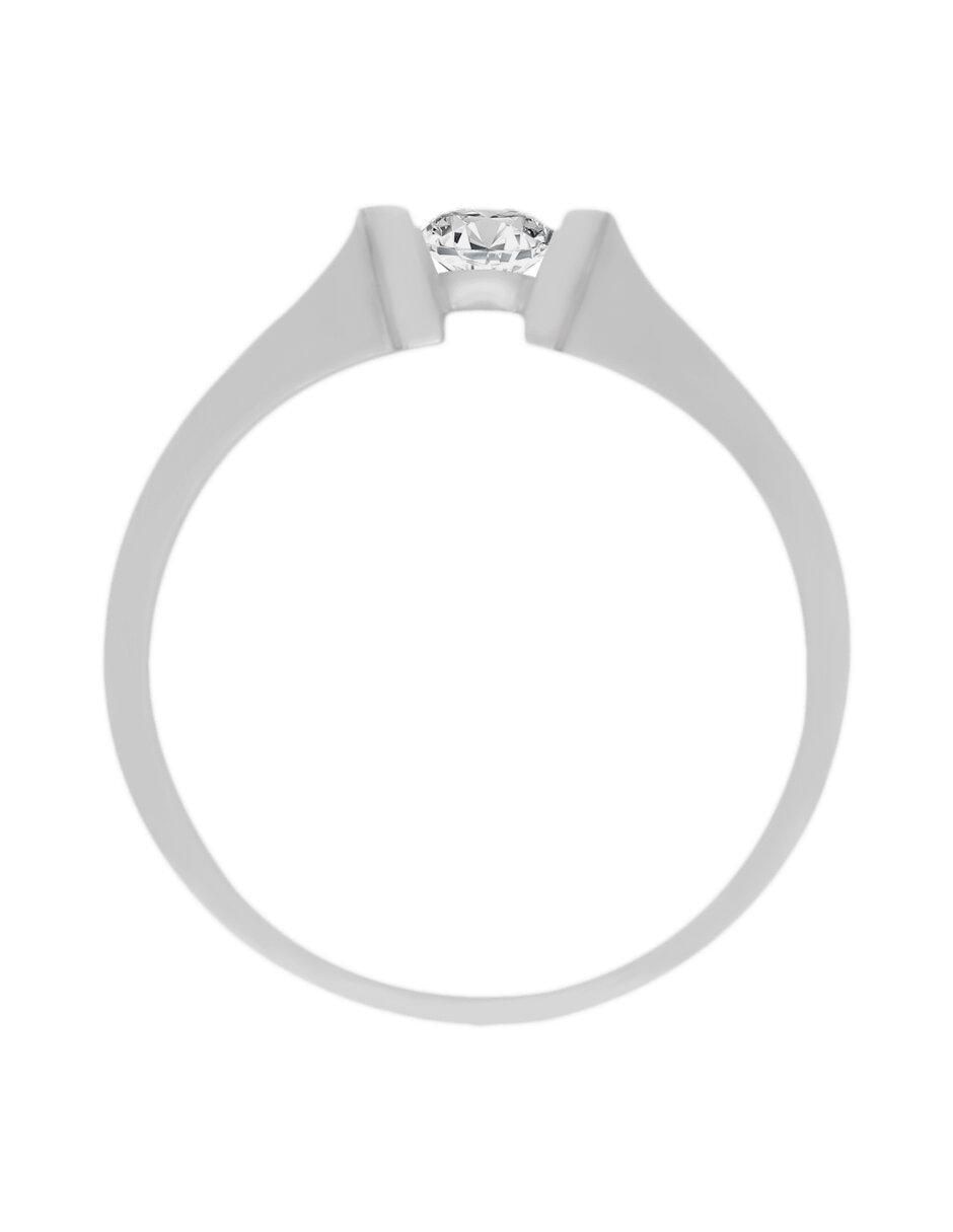 Solitario de oro 14 k Fame diamante 2