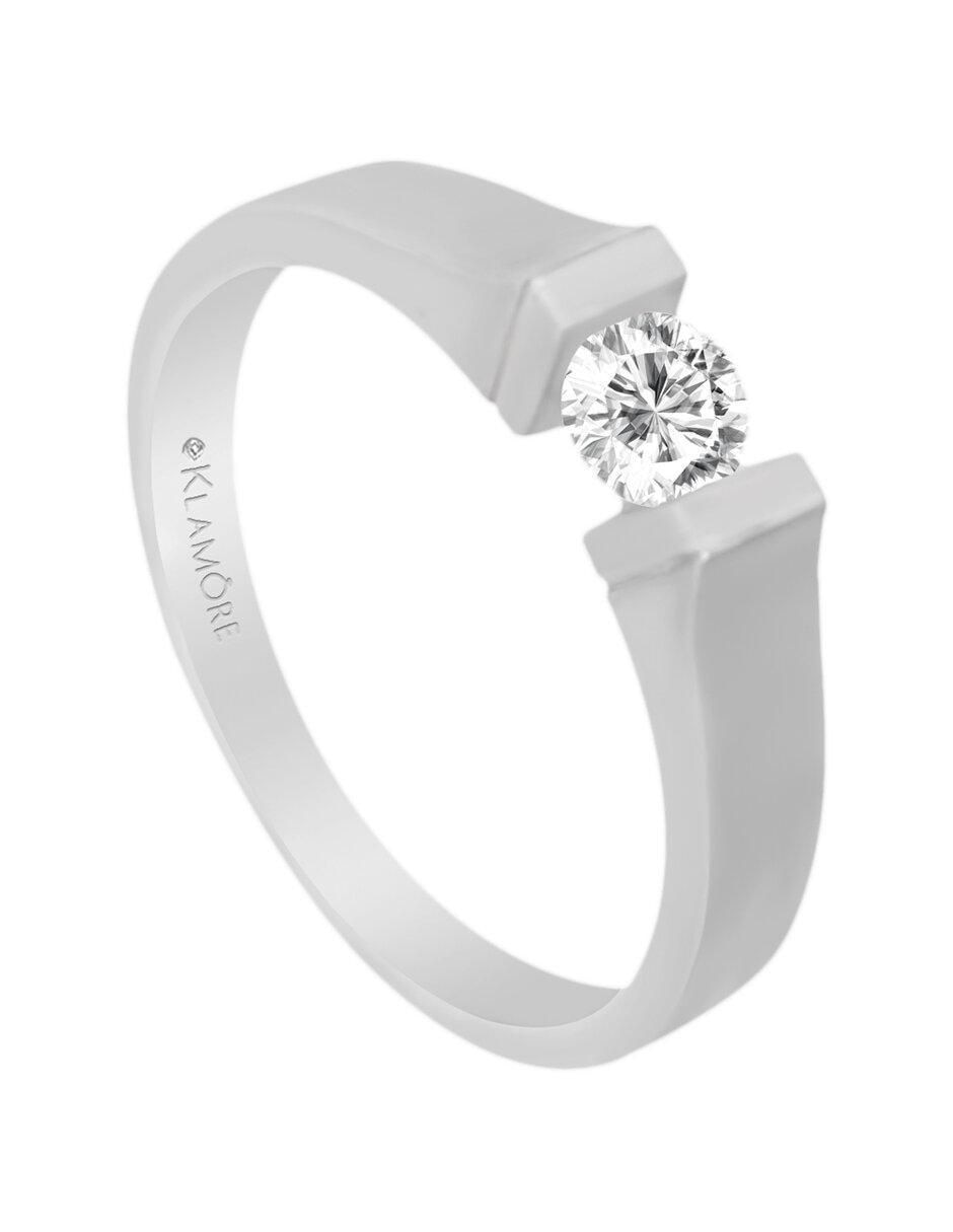 Solitario de oro 14 k Fame diamante 3