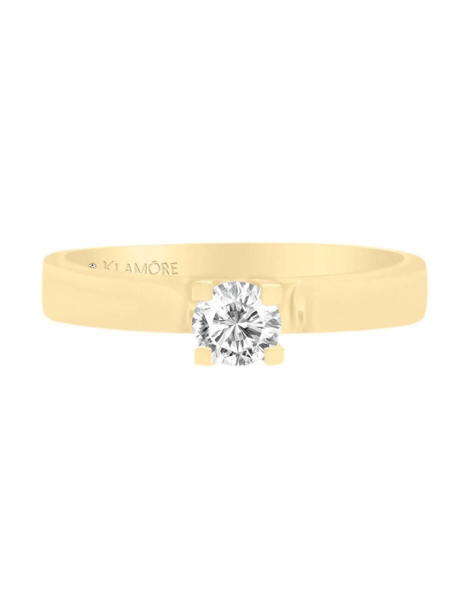 Solitario de oro 14 k Marie diamante