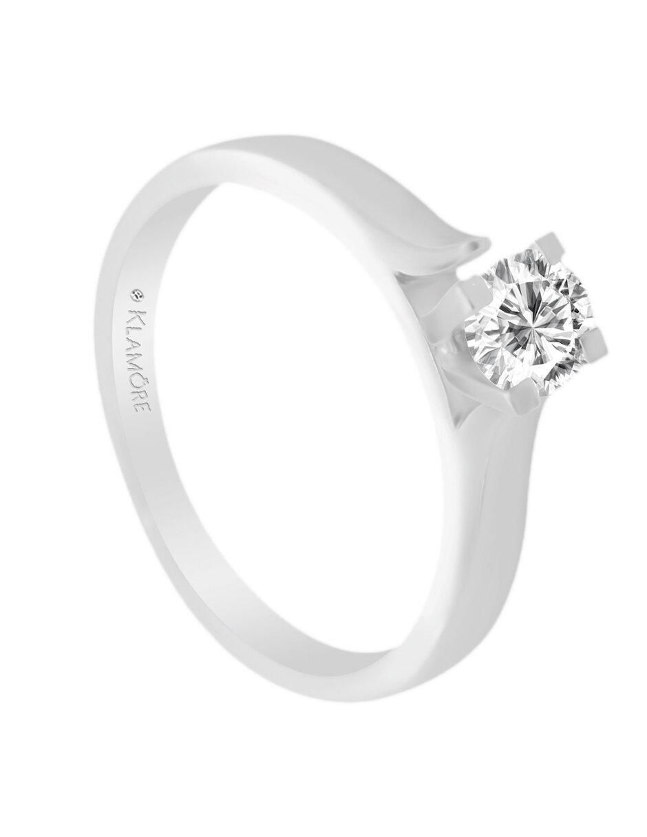 Solitario de oro 14 k Marie diamante 3