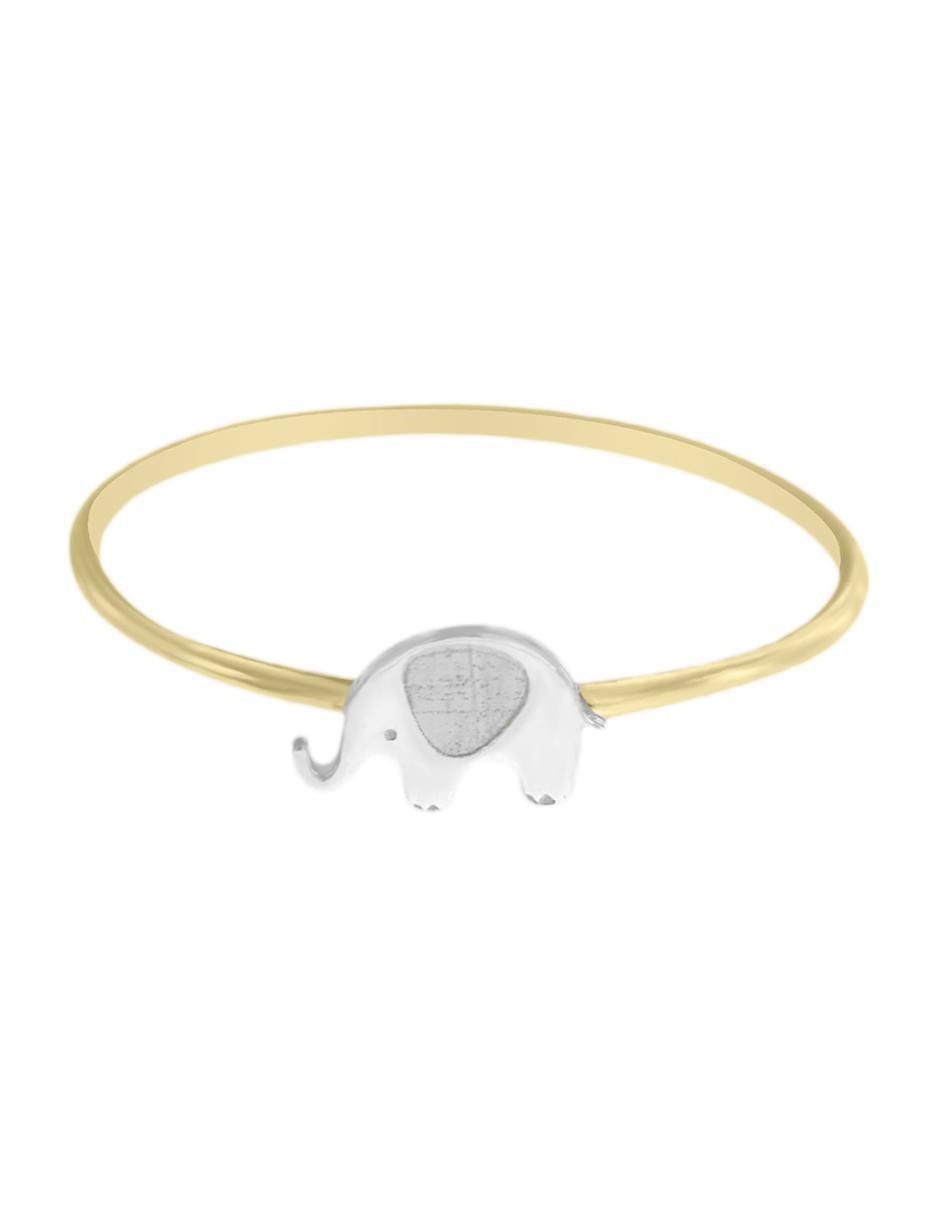 Anillo 14 k de oro brillante
