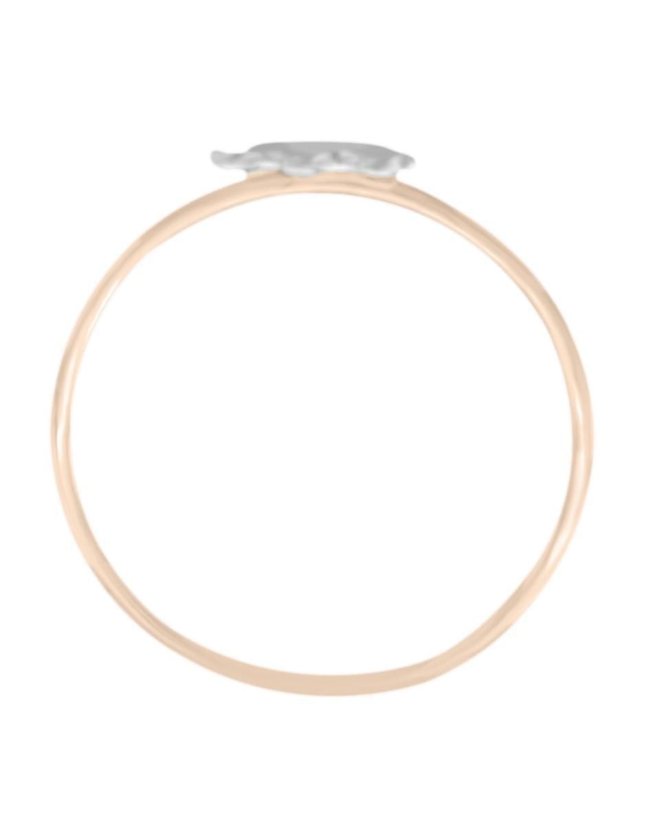 Anillo 14 k de oro brillante 2