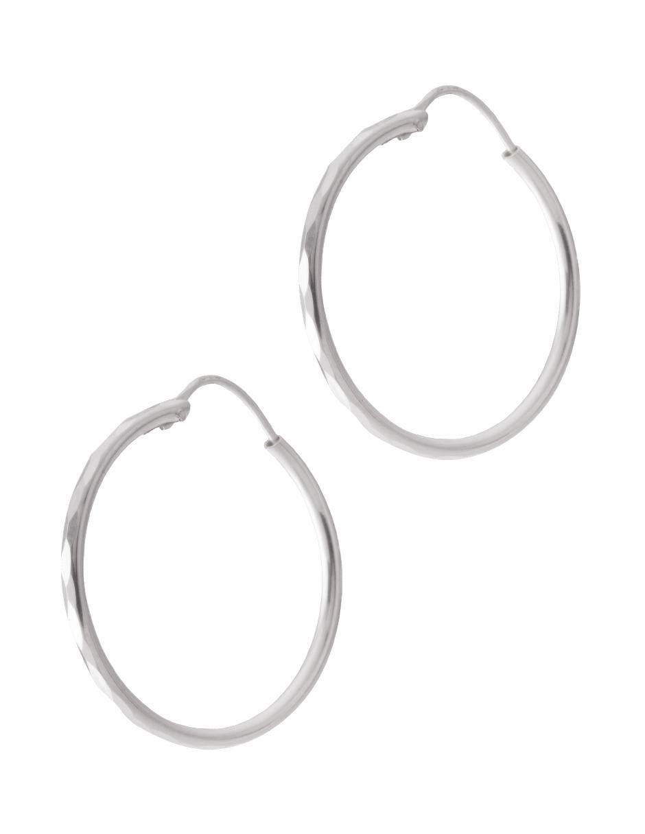 Arracadas de plata P 925 con acabado brillante Arracadas de plata P 925 con acabado brillante