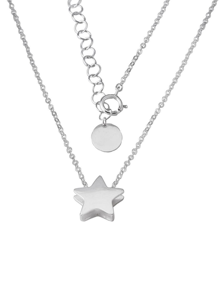 Collar de estrella de plata P 925