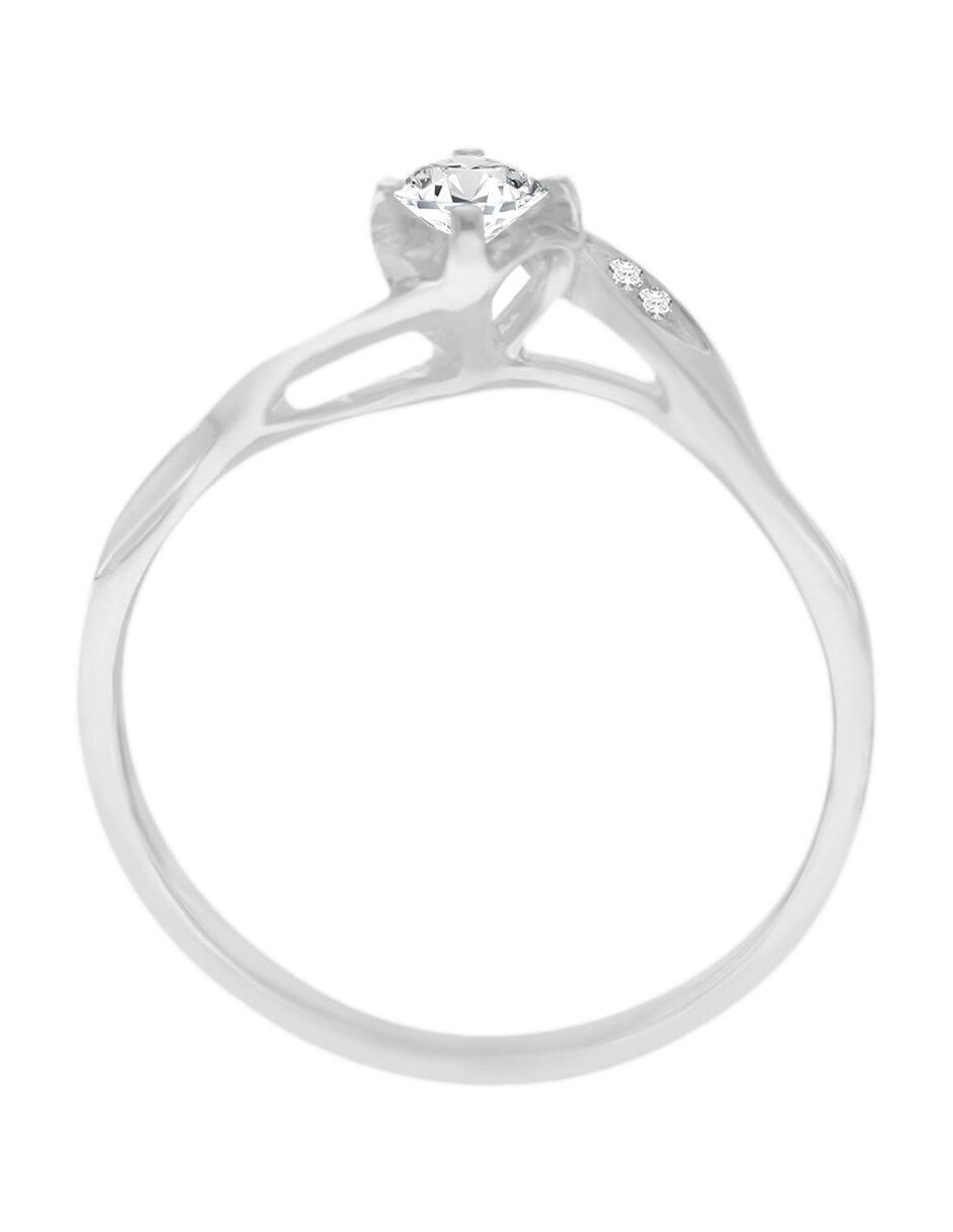 Solitario de oro 14 k Romans diamante 2