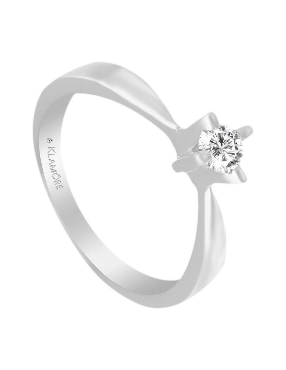 Solitario de oro 14 k Amira diamante 3