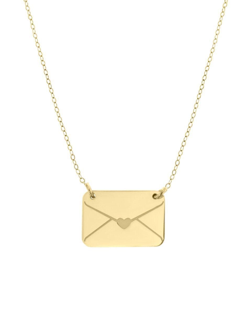 Colgante Y Dije de sobre cecelia de oro amarillo 14 K 3