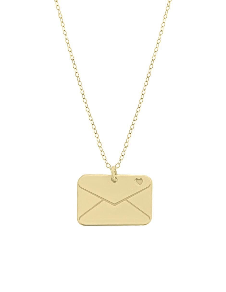 Colgante Y Dije de sobre denna de oro amarillo 14 K