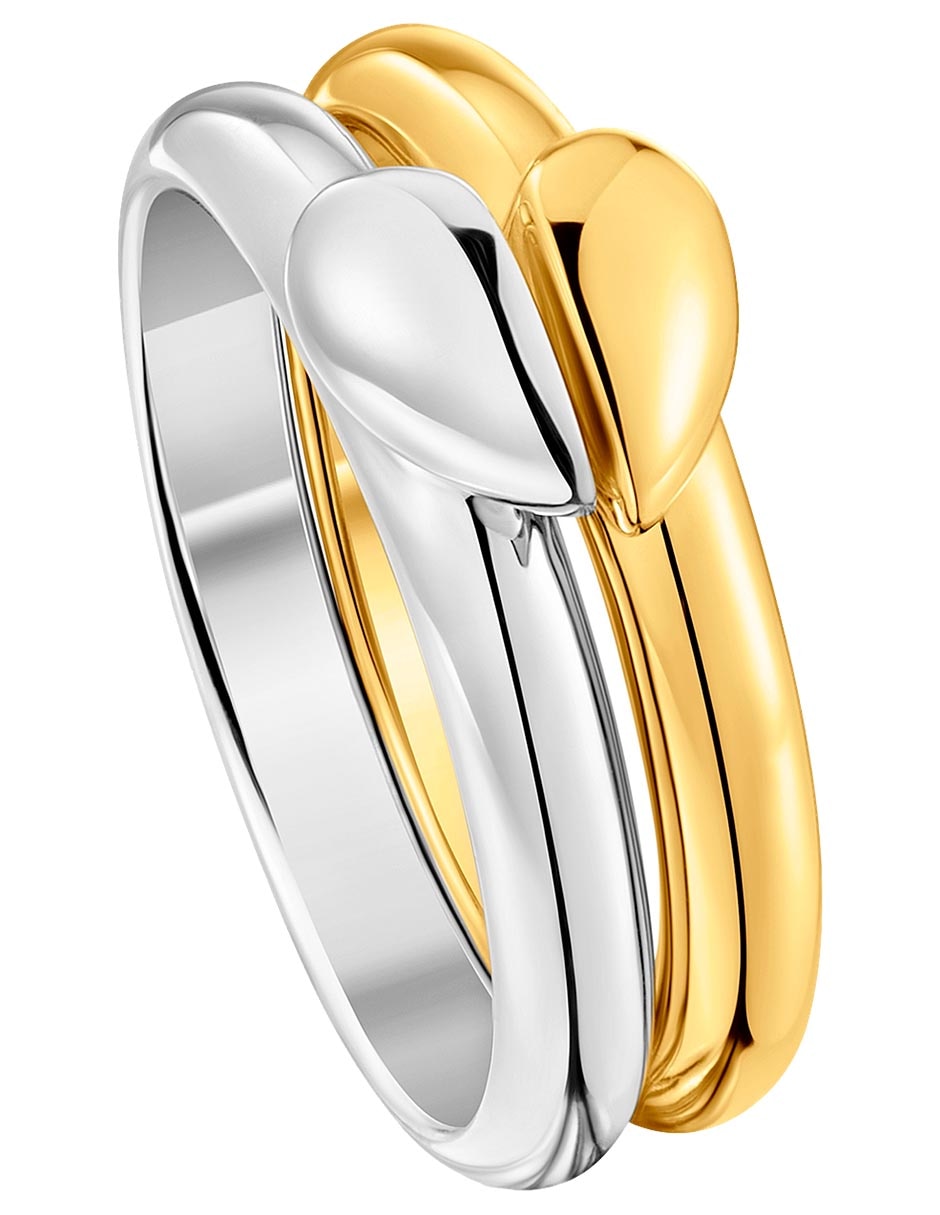 Anillo de corazón My Other Half de plata P 925 baño de oro 2