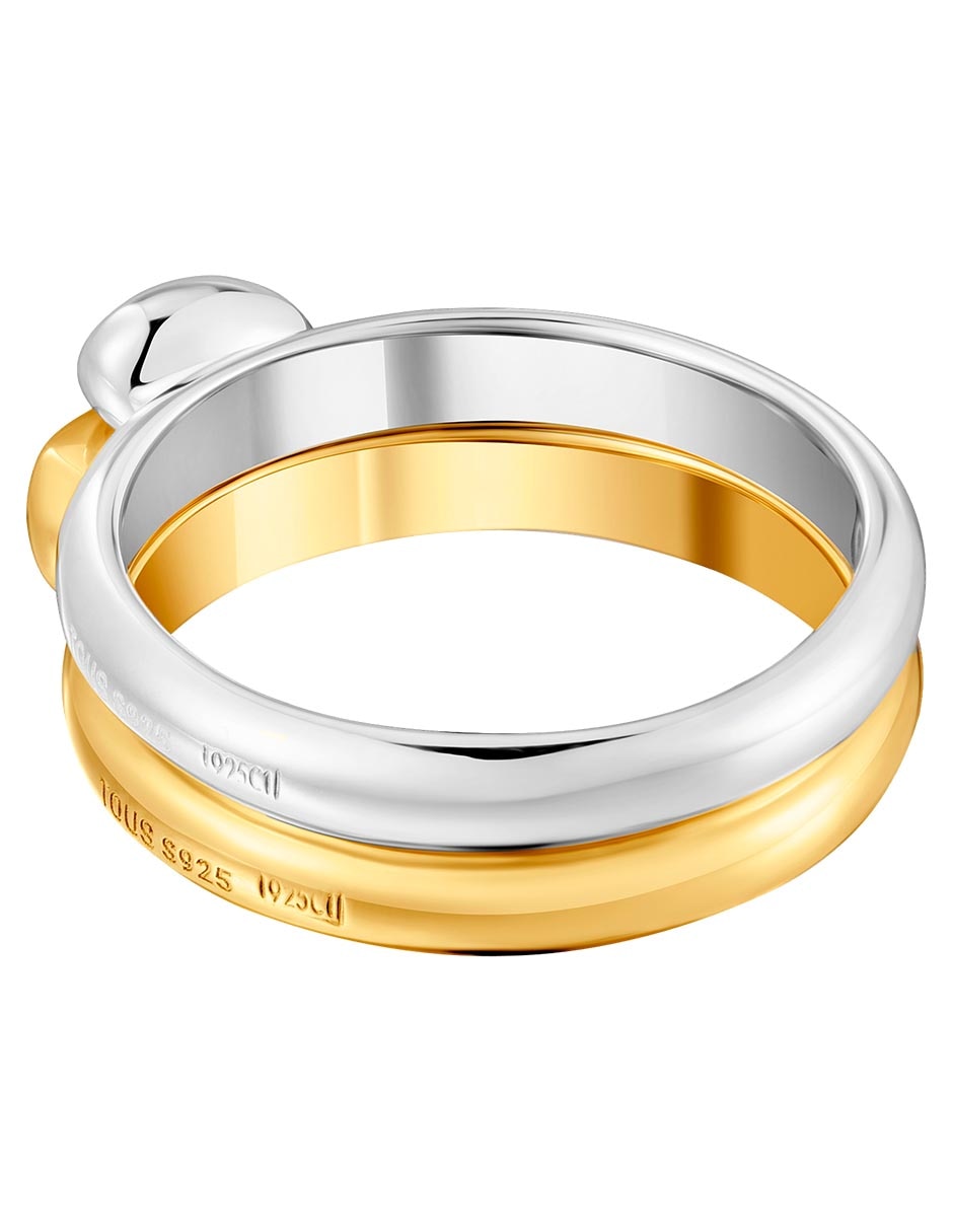 Anillo de corazón My Other Half de plata P 925 baño de oro 3