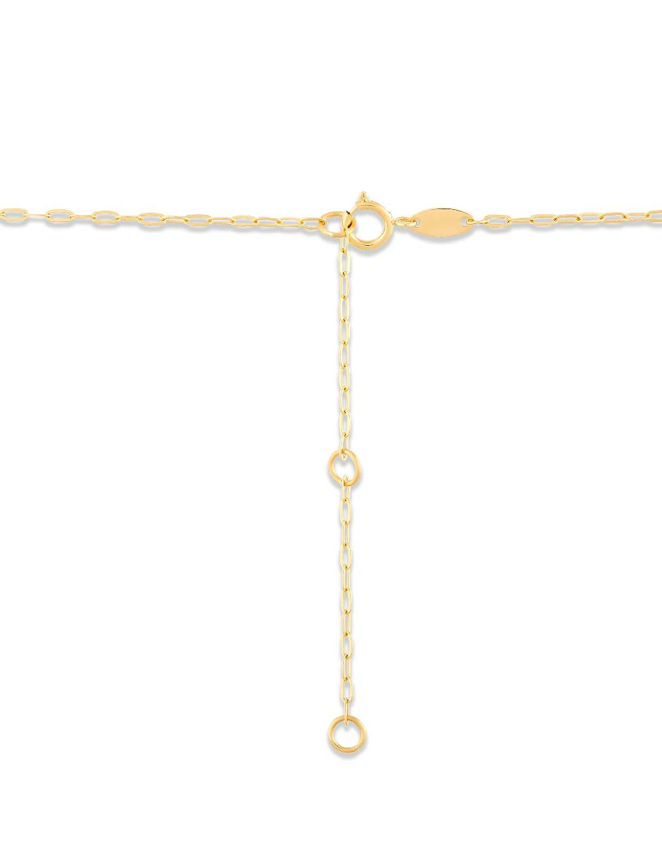 Collar de candado Valentines de oro 14 K 3
