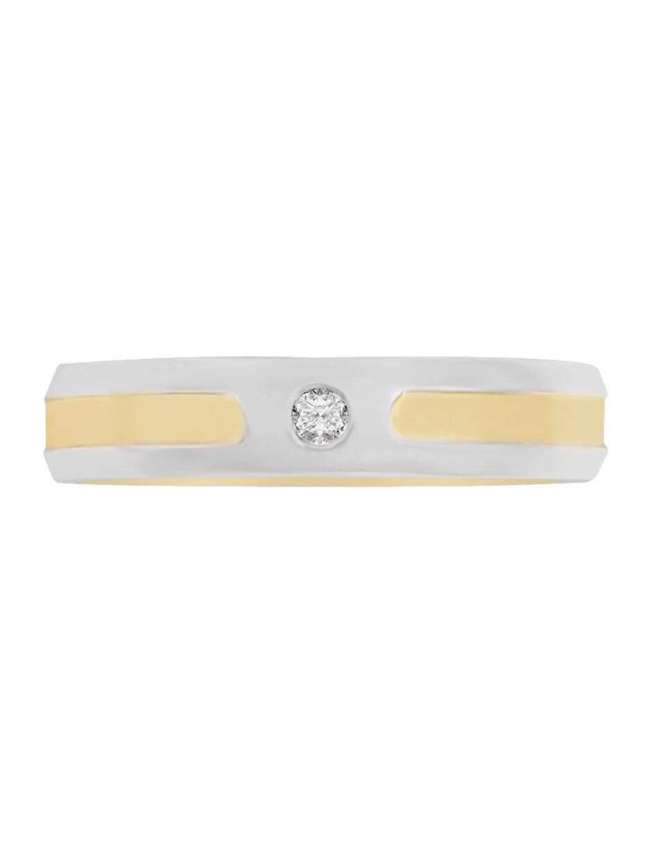 Argolla de oro 14 k Eos diamante