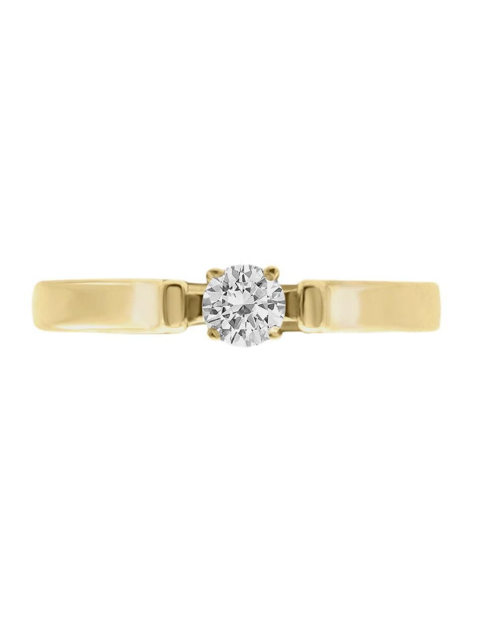 Solitario de oro 14 k Adana diamante