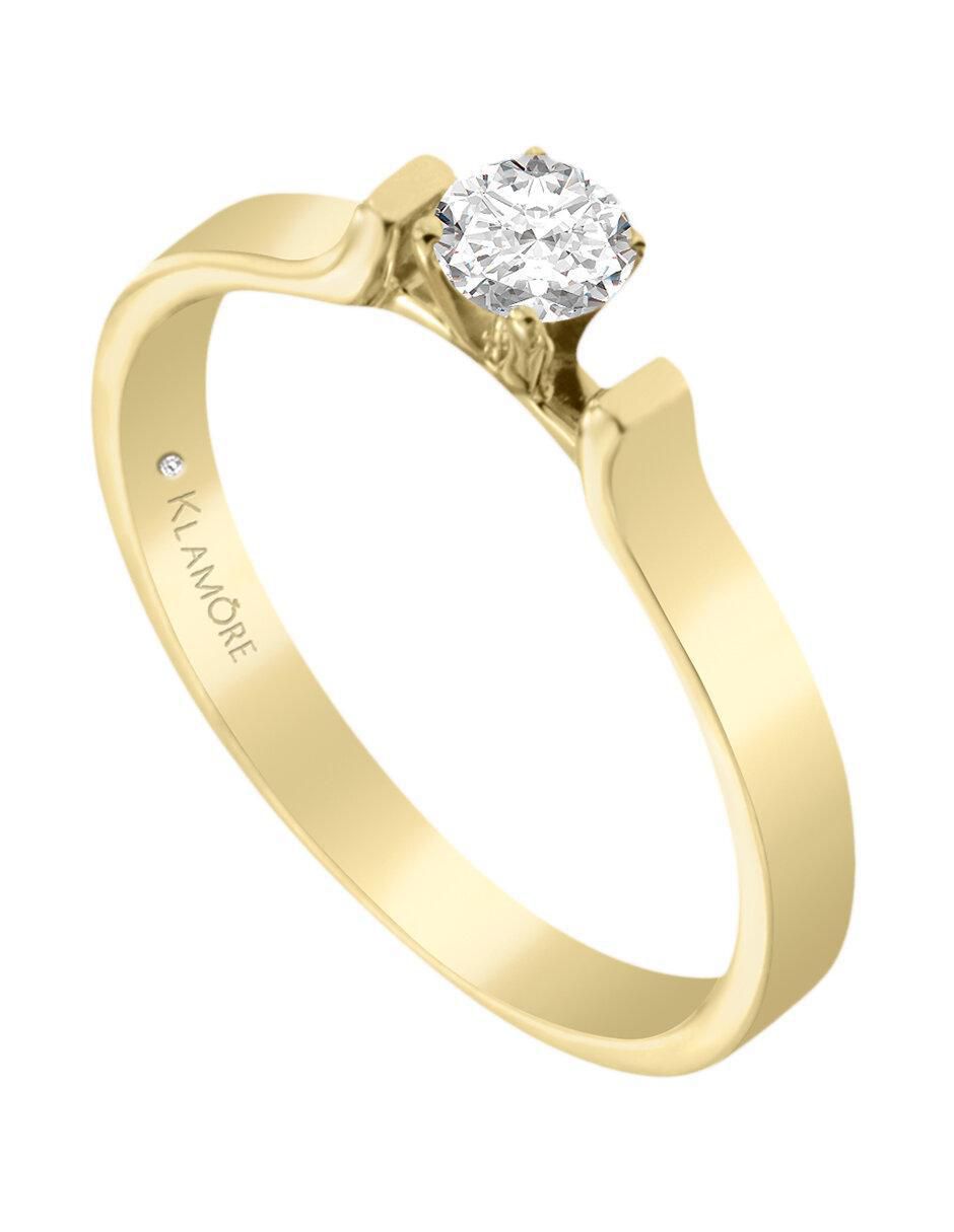 Solitario de oro 14 k Adana diamante 3