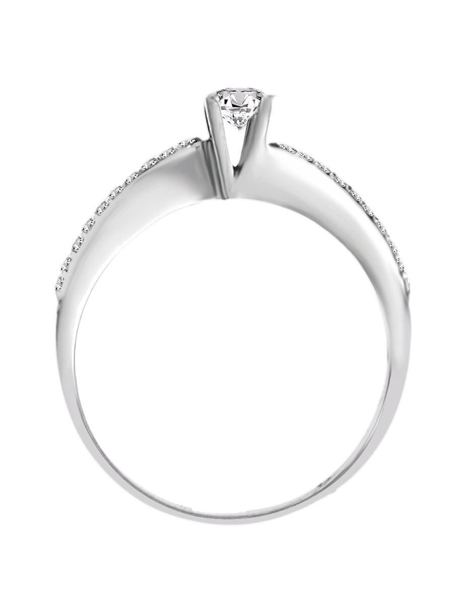 Solitario de oro 14 k Nahid diamante 2