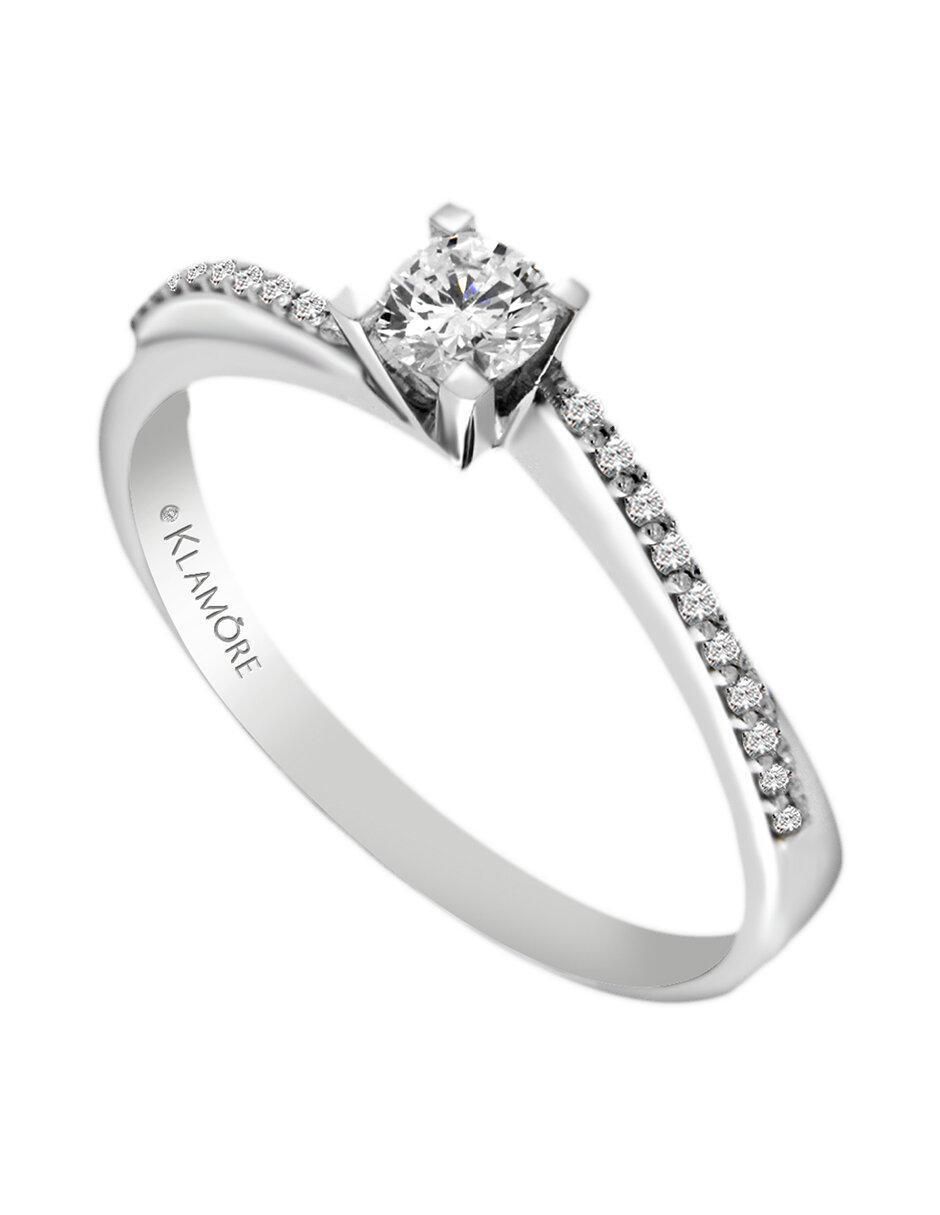 Solitario de oro 14 k Nahid diamante 3
