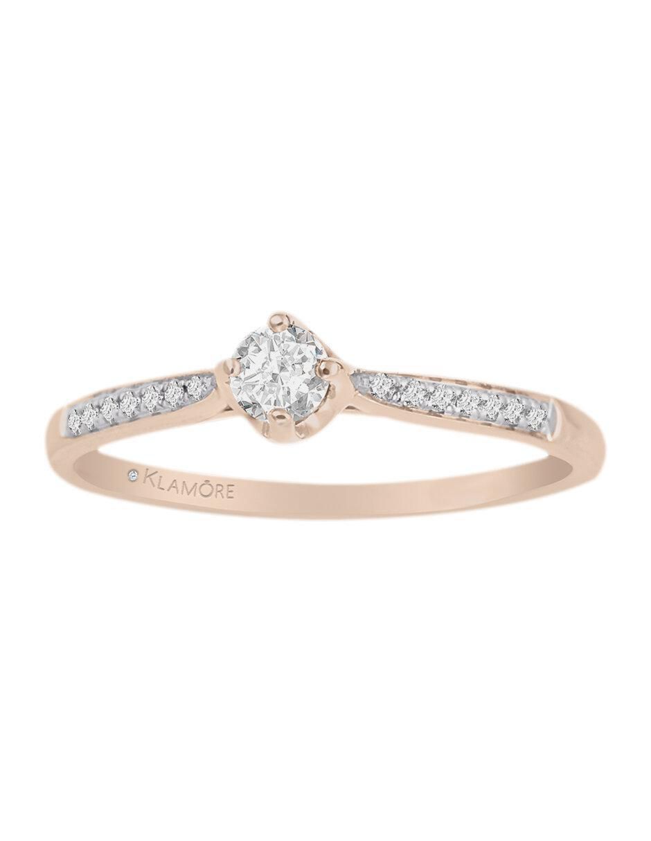 Solitario de oro 14 k Florenza diamante