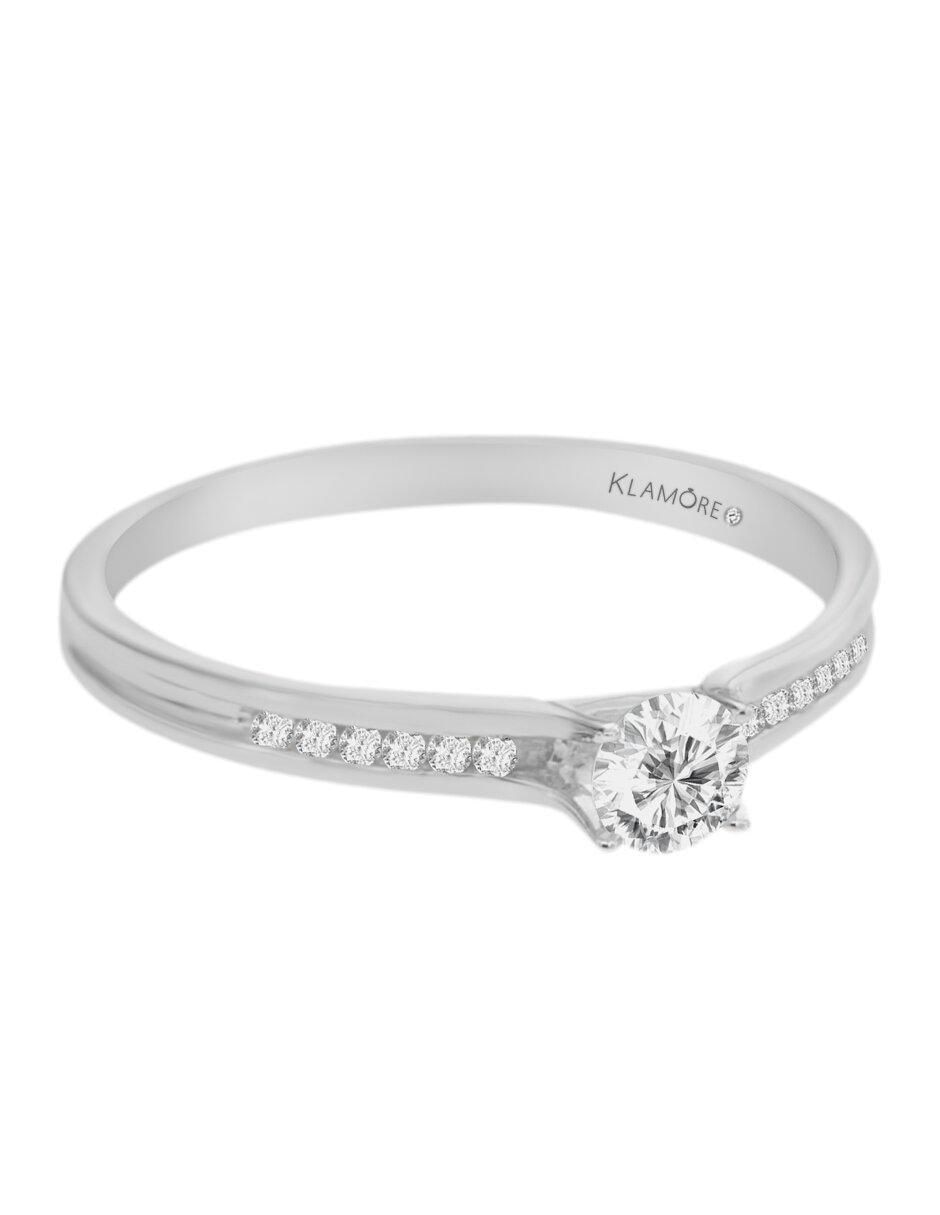 Solitario de oro 14 k Lauren diamante