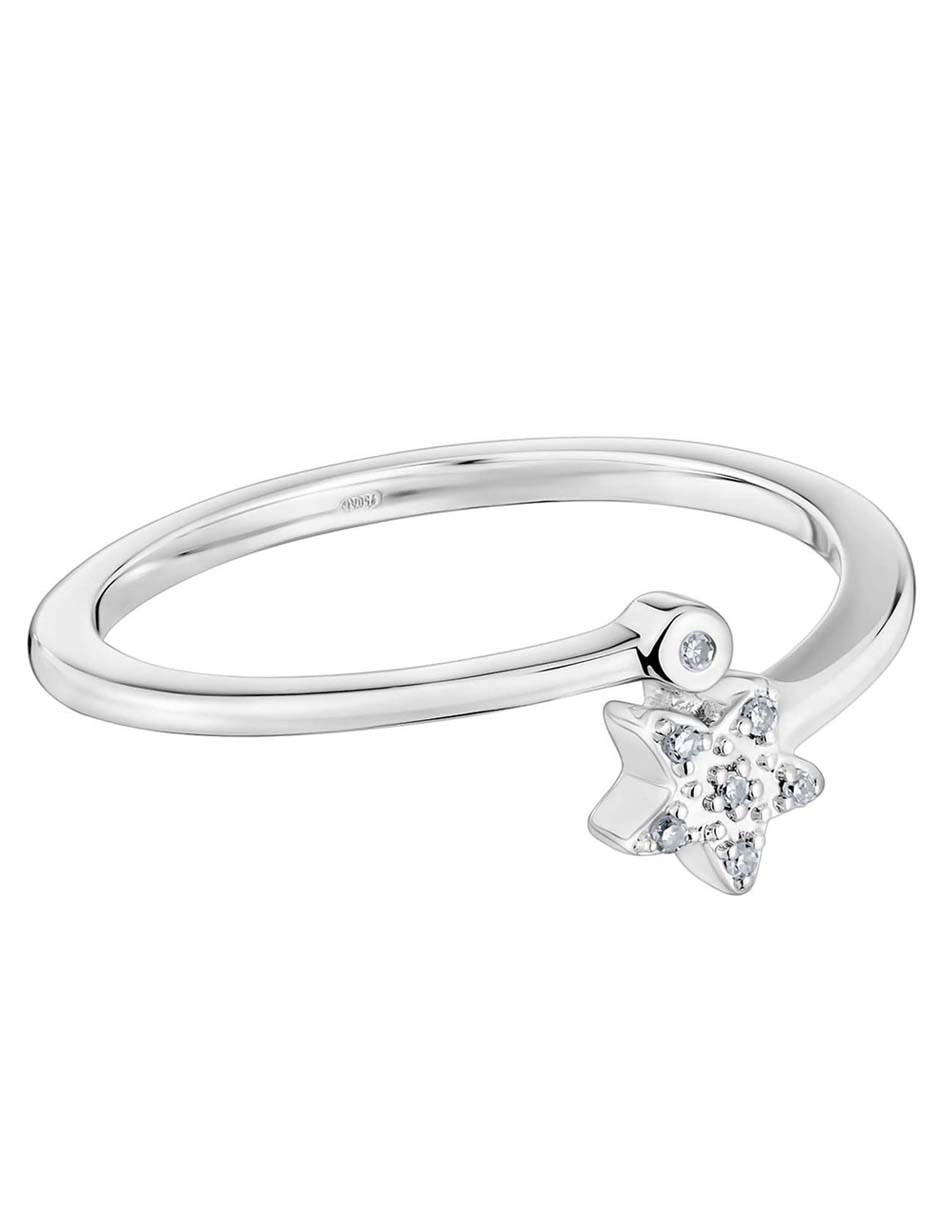 Anillo de estrella TOUS Grain 18 k de oro blanco diamante Liverpool