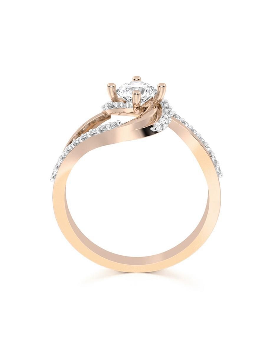Anillo de compromiso de oro 10 k 3