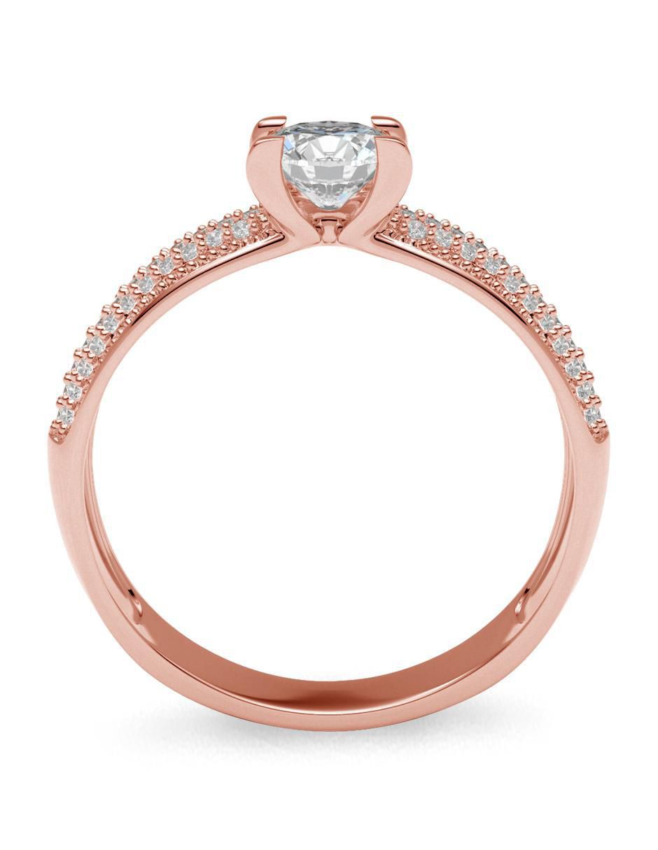 Anillo de compromiso de oro 14 k 3
