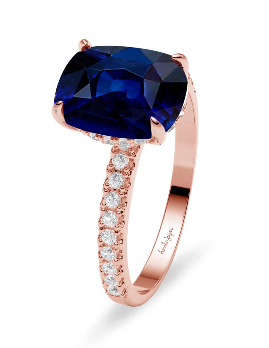 Anillo de compromiso de oro 14 k 2