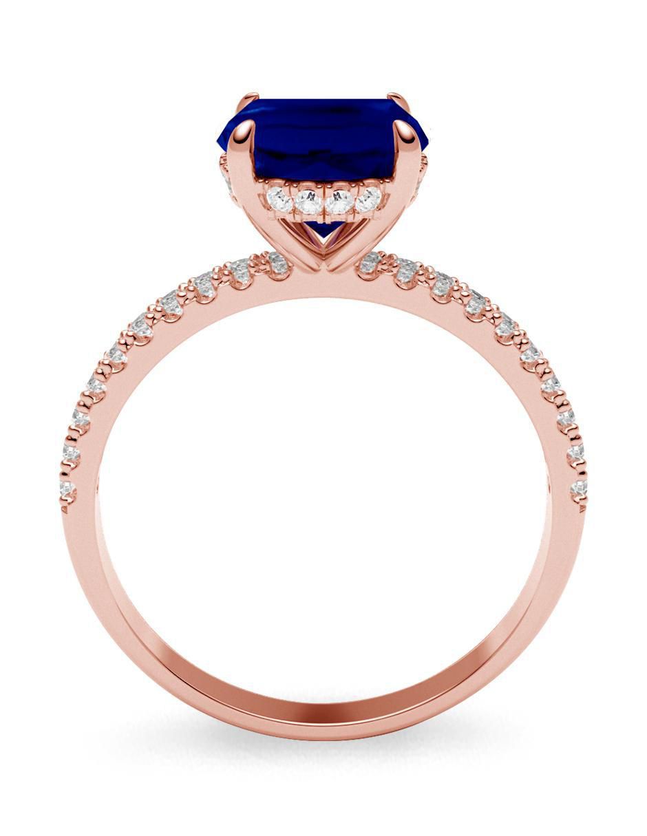 Anillo de compromiso de oro 14 k 3